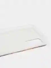 Бежевый чехол Samsung Galaxy A03s силиконовый с рисунком (Самсунг Галакси А03с)