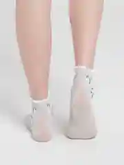 Носки женские льняные с перфорацией "Сетка"