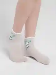 Носки женские льняные с перфорацией "Сетка"