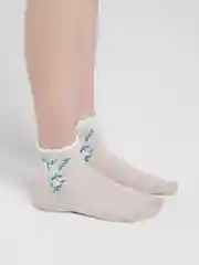 Носки женские льняные с перфорацией "Сетка"