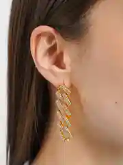 Коралловый меланж серьги женские, классические