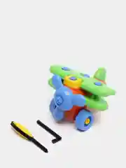 Оранжевый игрушка Самолет (23 предмета, отвертка 1шт., шестигранник 1шт.)