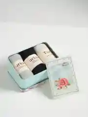 Мятный носки женские, в железной банке, подарочные, 3 шт