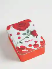 Алый носки женские, в железной банке, подарочные, 3 шт