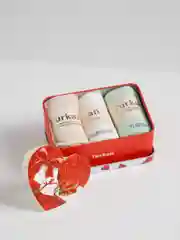 Алый носки женские, в железной банке, подарочные, 3 шт