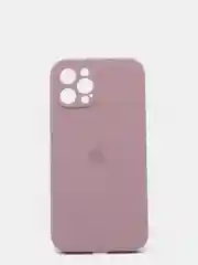 Пудровый силиконовый чехол iPhone 12 Pro Max, Silicone Case, с закрытым низом и защитой камеры