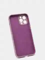 Пудровый силиконовый чехол iPhone 12 Pro Max, Silicone Case, с закрытым низом и защитой камеры