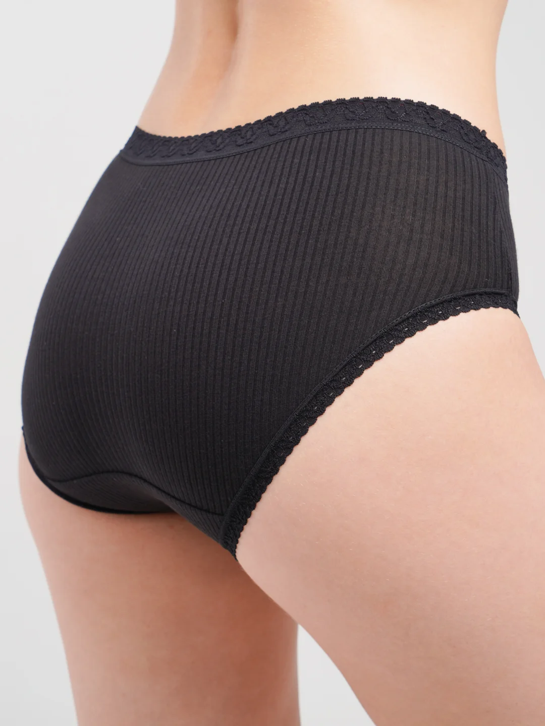 Черный женские трусы слипы Ava Secret, хлопковые