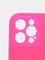 Фуксия силиконовый чехол iPhone 12 Pro Max, Silicone Case, с закрытым низом и защитой камеры