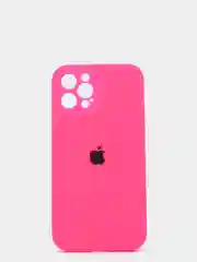 Фуксия силиконовый чехол iPhone 12 Pro Max, Silicone Case, с закрытым низом и защитой камеры