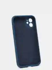 Темно-синий силиконовый чехол iPhone 11, Silicone Case, с закрытым низом и защитой камеры