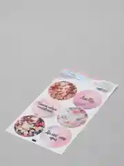 Тёмно-бордовый наклейки новогодние для ежедневника, цветов и подарков на Новый год