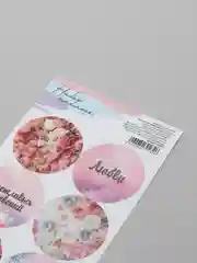 Тёмно-бордовый наклейки новогодние для ежедневника, цветов и подарков на Новый год