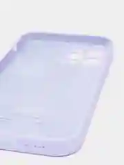 Лавандовый силиконовый чехол iPhone 12 Pro, Silicone Case, с закрытым низом и защитой камеры