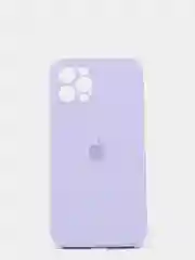 Лавандовый силиконовый чехол iPhone 12 Pro, Silicone Case, с закрытым низом и защитой камеры