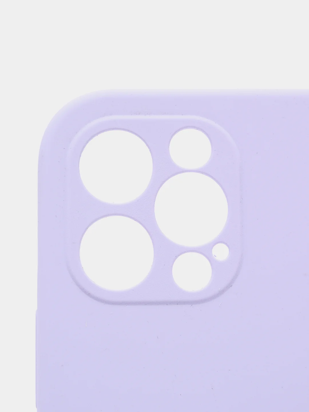 Лавандовый силиконовый чехол iPhone 12 Pro, Silicone Case, с закрытым низом и защитой камеры