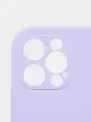 Лавандовый силиконовый чехол iPhone 12 Pro, Silicone Case, с закрытым низом и защитой камеры