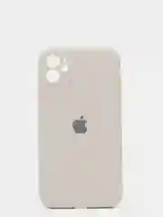 Серый металлик силиконовый чехол iPhone 11, Silicone Case, с закрытым низом и защитой камеры