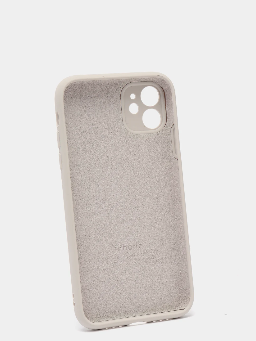 Серый металлик силиконовый чехол iPhone 11, Silicone Case, с закрытым низом и защитой камеры