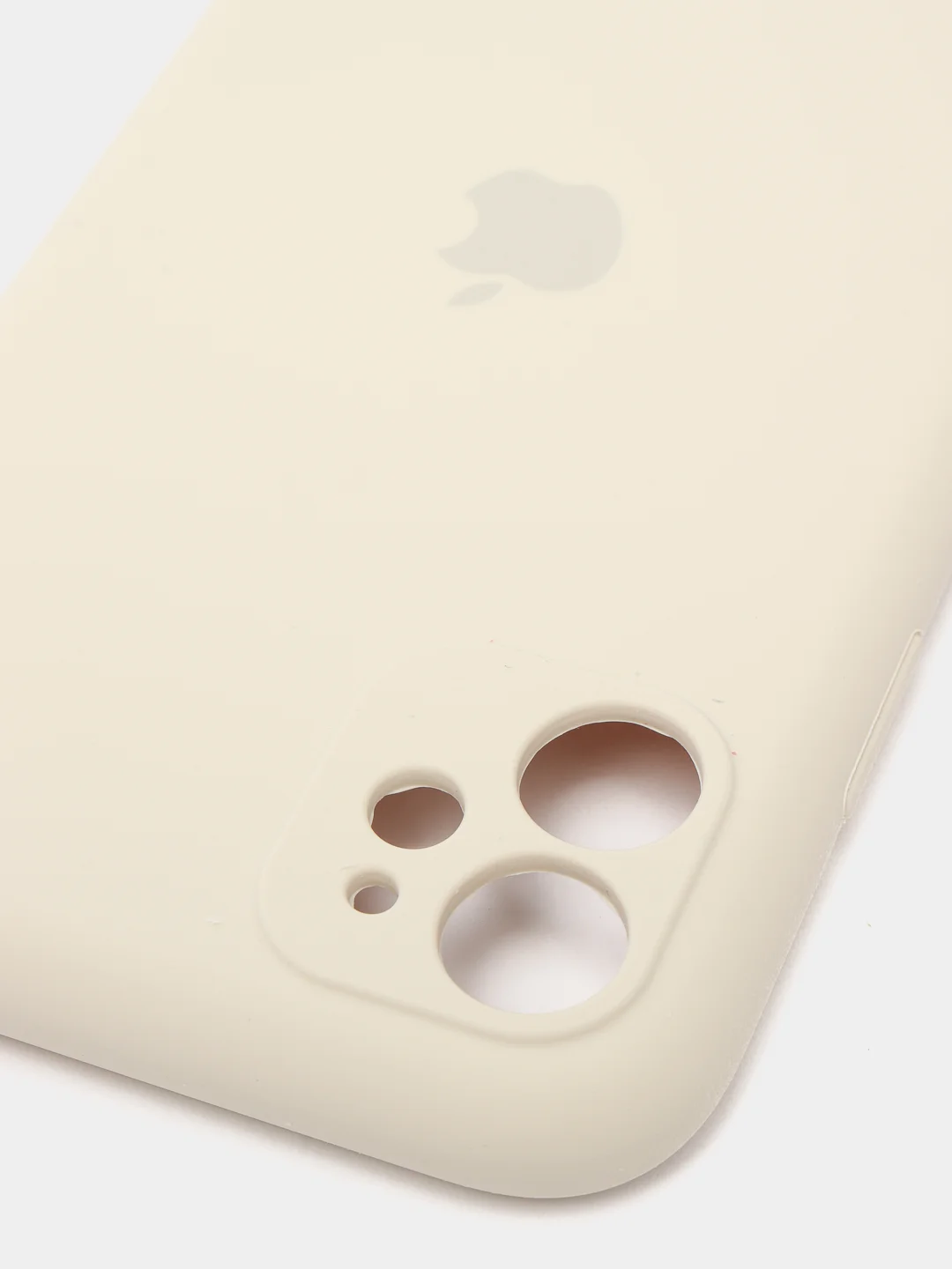 Слоновая кость силиконовый чехол iPhone 11, Silicone Case, с закрытым низом и защитой камеры