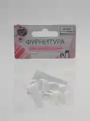 Белый застёжка для чулок, для нижнего белья, для пояса, в комплекте 4 штуки