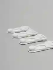 Белый застёжка для чулок, для нижнего белья, для пояса, в комплекте 4 штуки