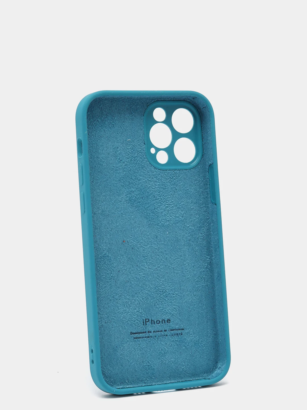 Морской силиконовый чехол iPhone 12 Pro, Silicone Case, с закрытым низом и защитой камеры