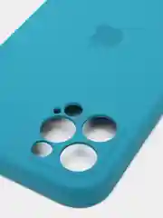 Морской силиконовый чехол iPhone 12 Pro, Silicone Case, с закрытым низом и защитой камеры