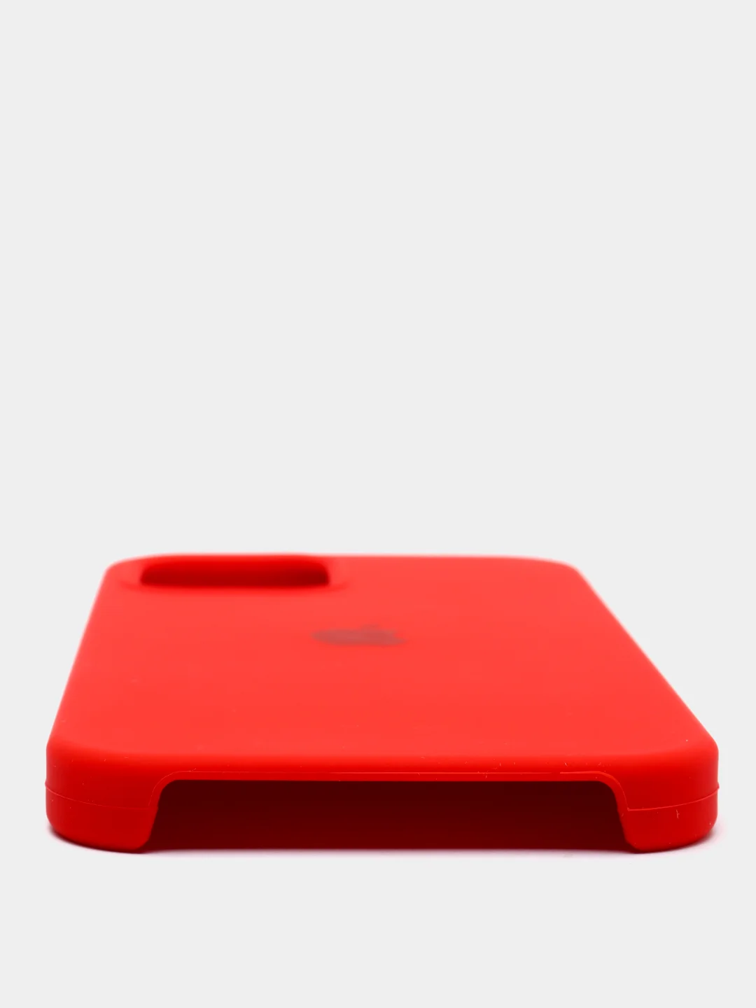 Чехол силиконовый Silicone Case для iPhone 12 / 12 Pro, c логотипом, красный