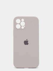 Силиконовый чехол iPhone 12 Pro, Silicone Case, с закрытым низом и защитой камеры