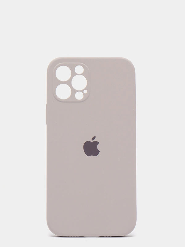 Силиконовый чехол iPhone 12 Pro, Silicone Case, с закрытым низом и защитой камеры