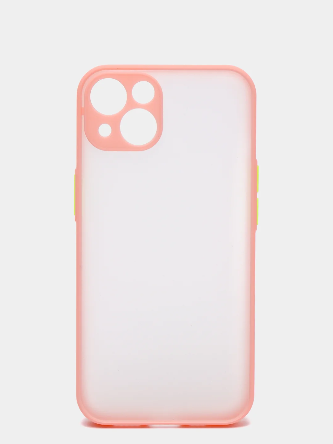 Пудровый чехол для Apple iPhone 13 / iPhone 13 Pro / iPhone 13 Pro Max с цветными кнопками