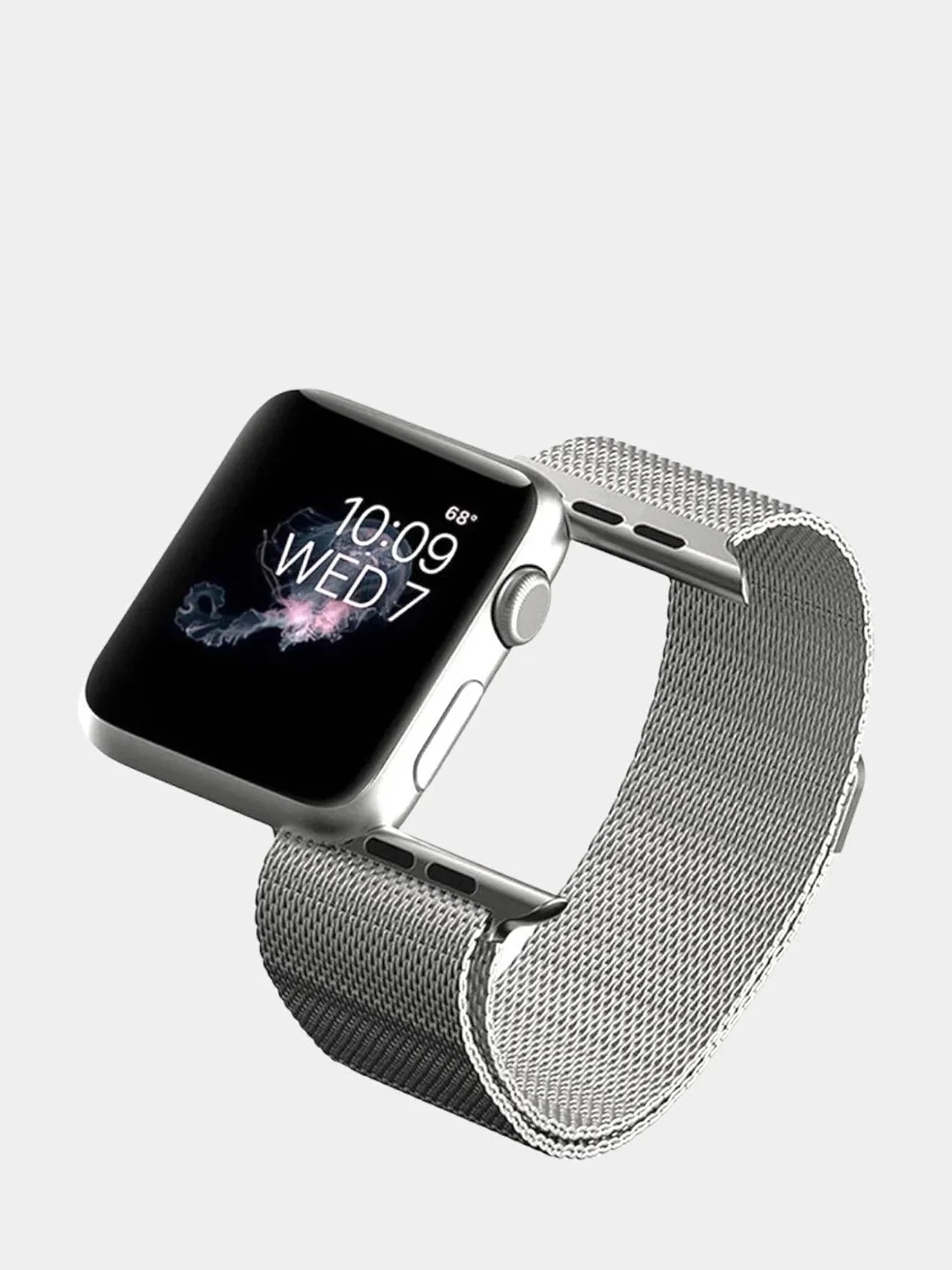 Серебряный миланский ремешок для Apple Watch 38/40, 42/44 мм