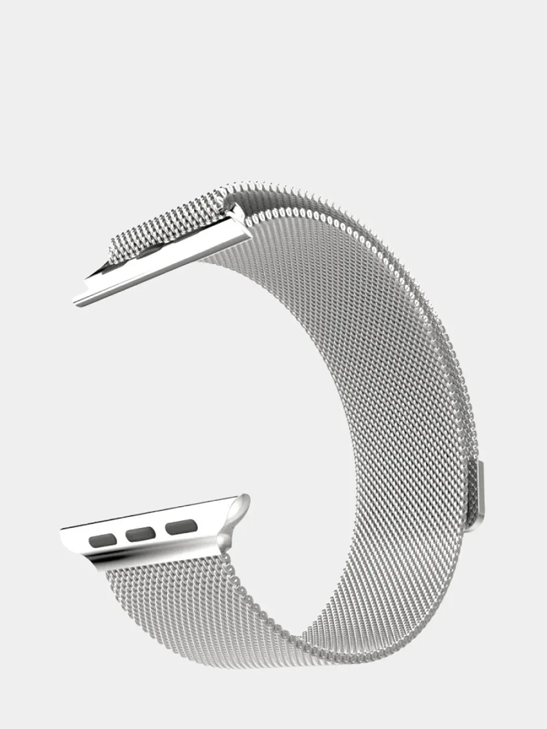Серебряный миланский ремешок для Apple Watch 38/40, 42/44 мм