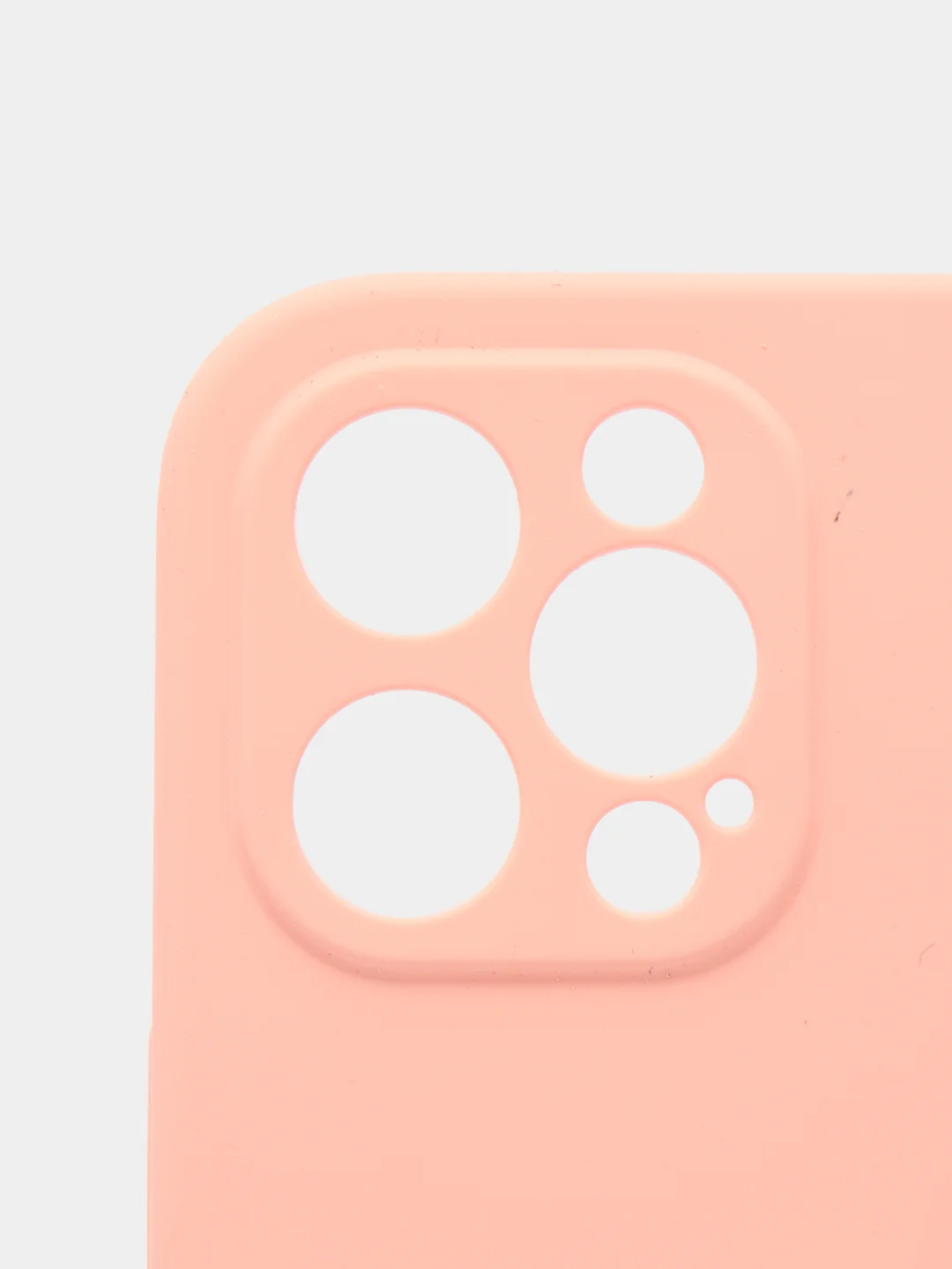 Розовый силиконовый чехол iPhone 12 Pro Max, Silicone Case, с закрытым низом и защитой камеры