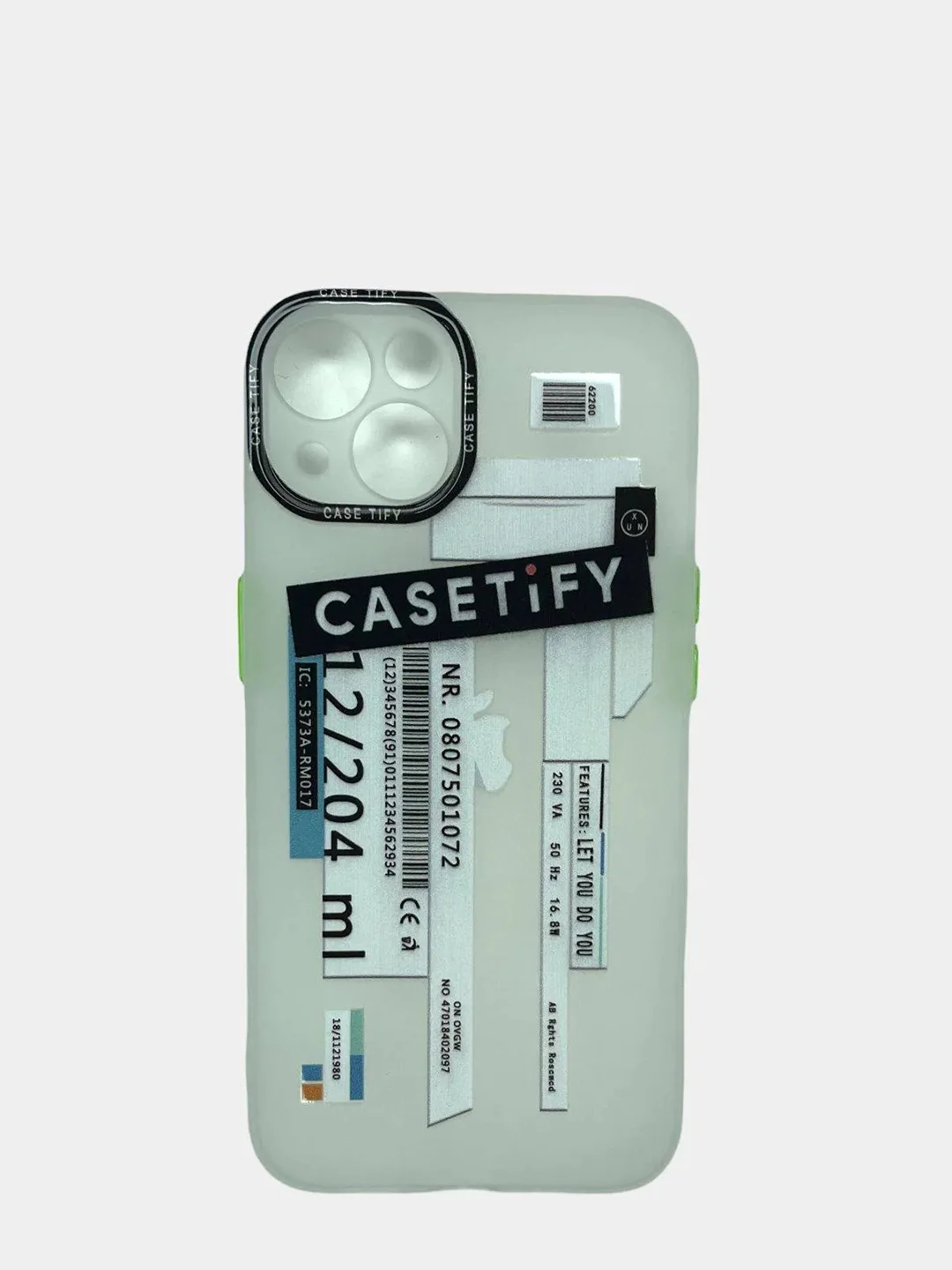 Серебряный чехол с рисунком на все модели iPhone 11/12/13