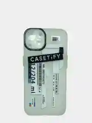 Серебряный чехол с рисунком на все модели iPhone 11/12/13