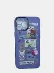 Аметистовый чехол с рисунком на все модели iPhone 11/12/13