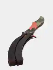 Лесной зеленый нож деревянный бабочка кс го / cs go