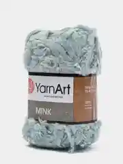 Мятный пряжа  YarnArt Mink, полиамид, 50 г, 75 м, (имитация меха)