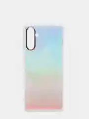 Бирюзовый чехол Samsung Galaxy A13 5G (Самсунг Галакси А13) / Galaxy A04S прозрачный с рисунком