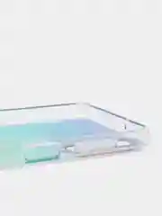 Бирюзовый чехол Samsung Galaxy A13 5G (Самсунг Галакси А13) / Galaxy A04S прозрачный с рисунком