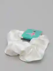 Белый атласные резинки для волос