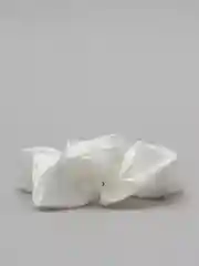 Белый атласные резинки для волос