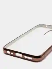 Бежевый чехол Xiaomi Redmi 8, Redmi 8A, Сяоми Редми 8, 8А цветной силиконовый с глянцевой рамкой