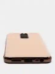 Бежевый чехол Xiaomi Redmi 8, Redmi 8A, Сяоми Редми 8, 8А цветной силиконовый с глянцевой рамкой
