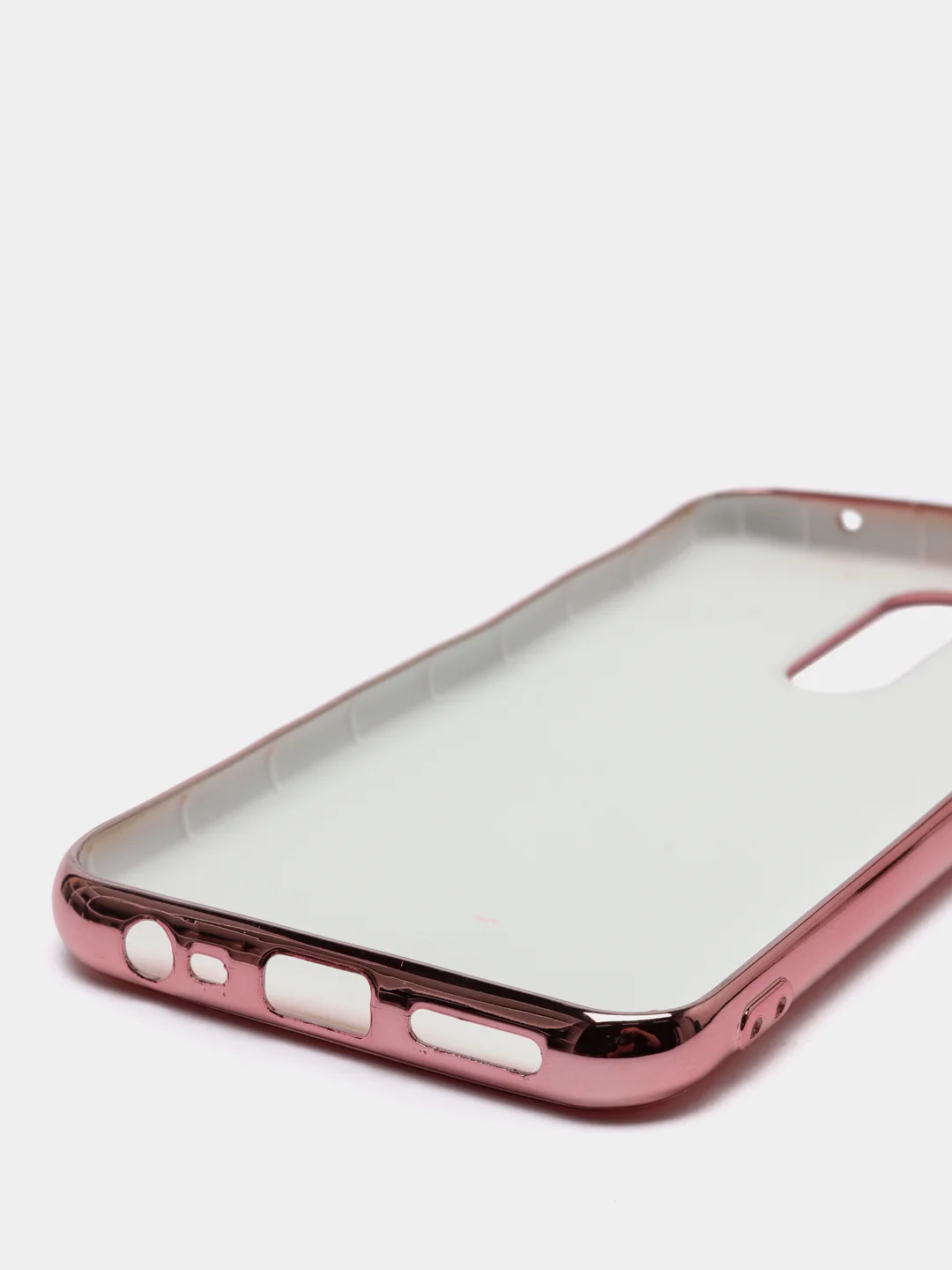 Розовый чехол Xiaomi Redmi 8, Redmi 8A, Сяоми Редми 8, 8А цветной силиконовый с глянцевой рамкой