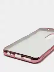 Розовый чехол Xiaomi Redmi 8, Redmi 8A, Сяоми Редми 8, 8А цветной силиконовый с глянцевой рамкой