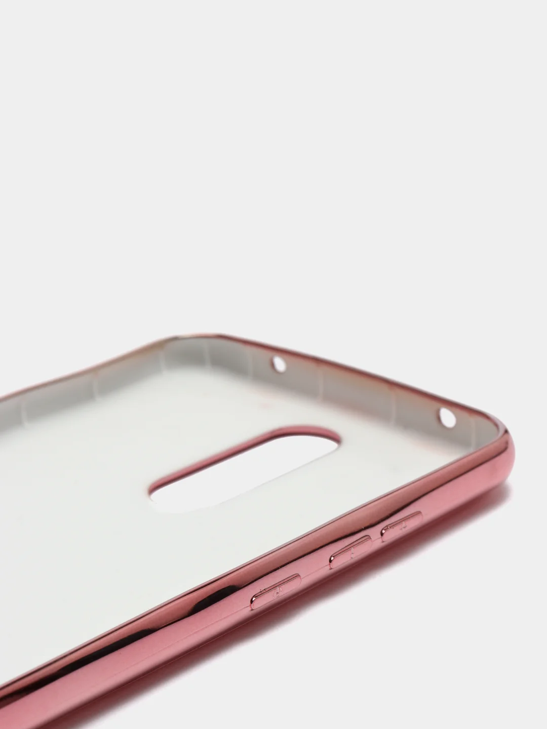 Розовый чехол Xiaomi Redmi 8, Redmi 8A, Сяоми Редми 8, 8А цветной силиконовый с глянцевой рамкой