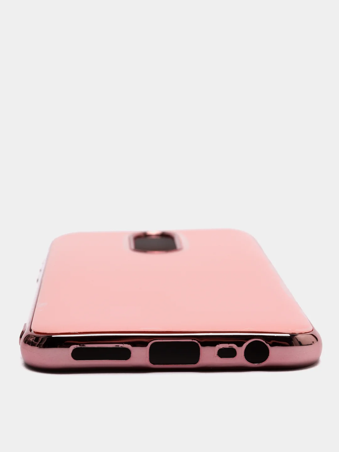 Розовый чехол Xiaomi Redmi 8, Redmi 8A, Сяоми Редми 8, 8А цветной силиконовый с глянцевой рамкой